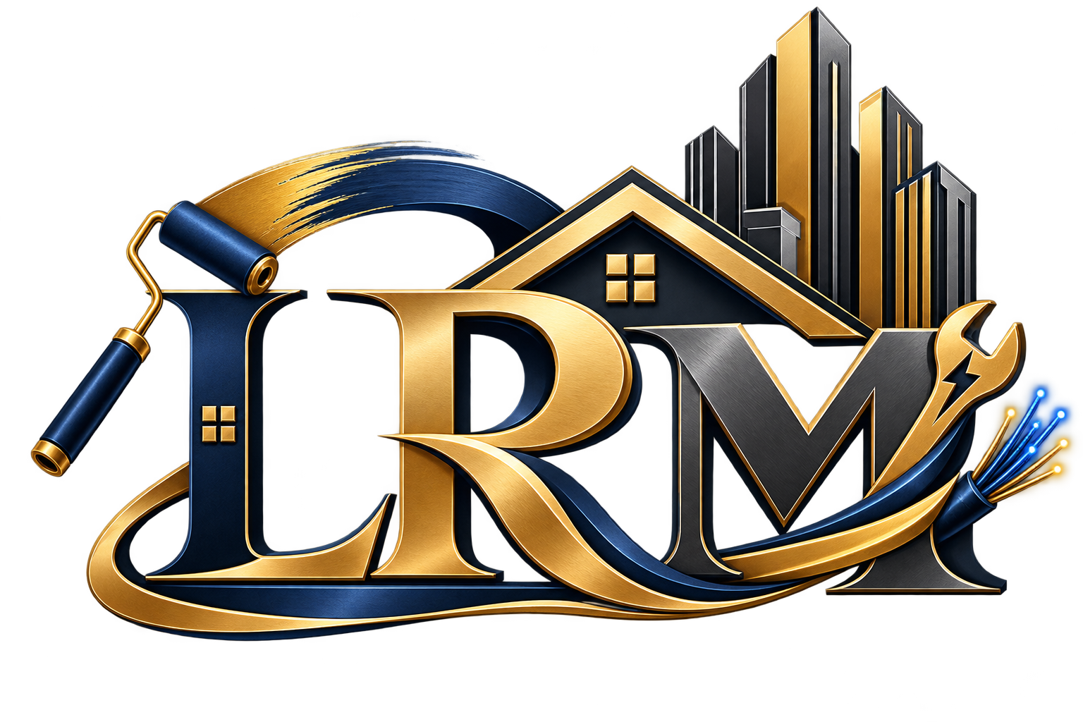 LRM building and renovation company logo